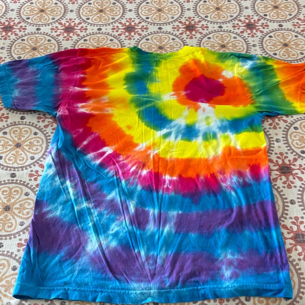American Apparel Ladies/Men’s Multicolor Tie-Dye Short Sleeve Tee-M - Picture 4 of 6